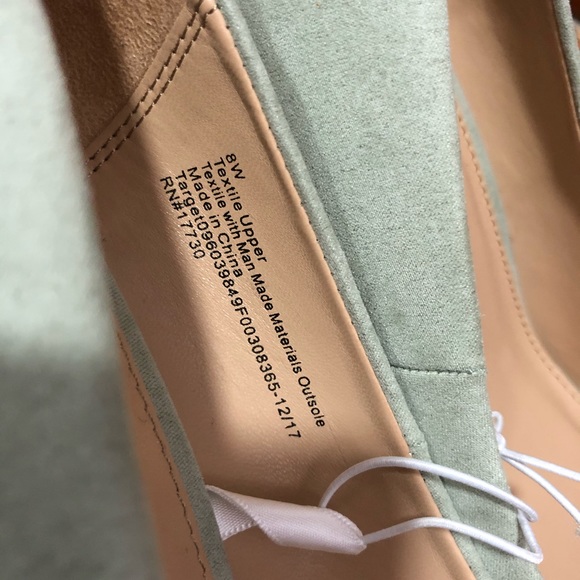 Mint green suede pumps from target 🎯 - Picture 4 of 6
